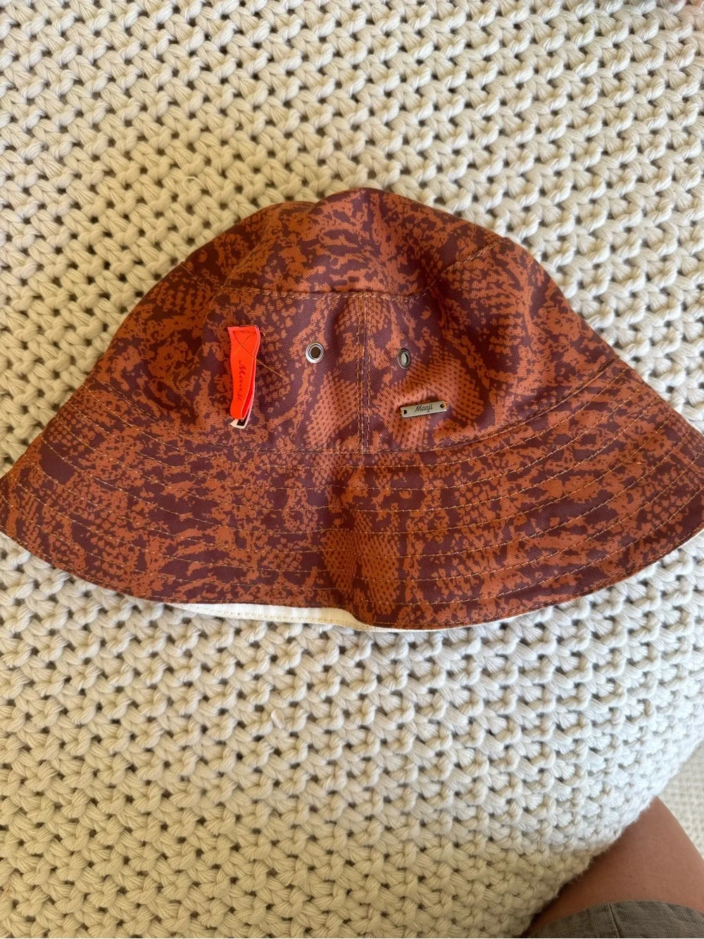 Maaji Swim Reversible Cream Bucket Hat
